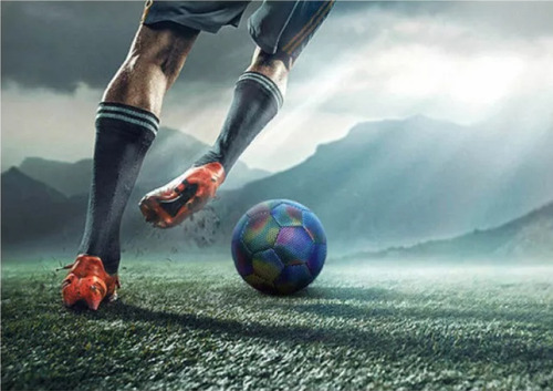 Fútbol Holográfico Luminoso Que Brilla En La Oscuridad Y