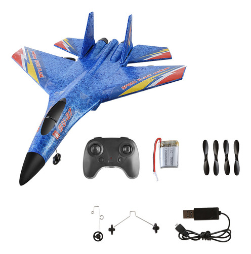 Su-27 Rc Fija Rtf 2 Canales Luces Frescas Epp Espuma