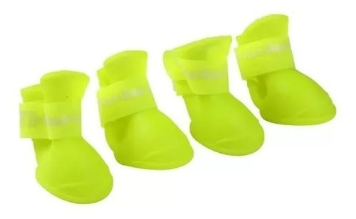 Zapatos Tipo Bota En Silicona Impermeable Para Perro Talla M