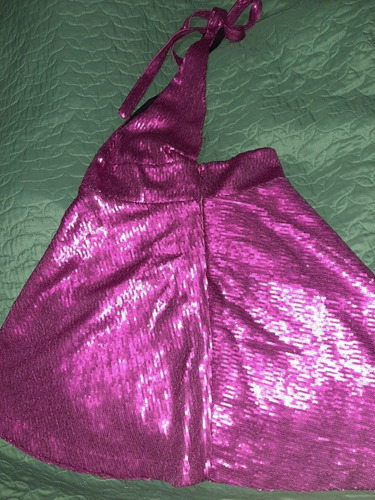 Vestido Fiesta Rosh Paillette¡¡¡ Sin Uso¡ Nuevo ¡ Talle 44