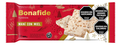 Turron Mani Con Miel Bonafide 100g