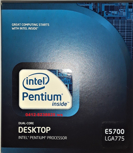 Procesador Intel Pentium E5700 Dual-core Lga775 Nuevo