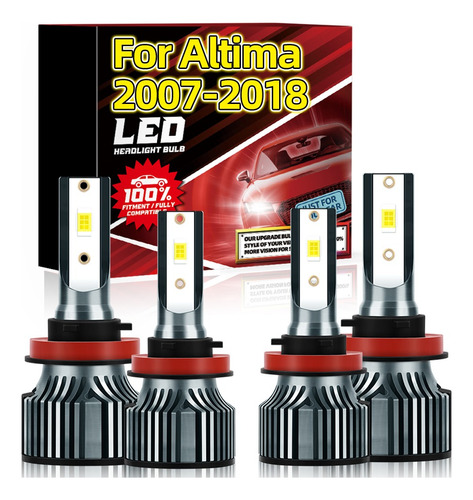 Para Nissan Altima 2007-2018 H11 6000 K Led Hi/lo Dual Beam