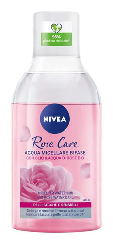 Nivea Micellair - Agua De Rosas Micelar Con Aceite, 13.5 f.