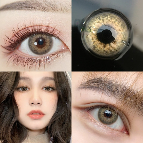 Imagen 2 de 6 de Freshlady -dna Taylor Brown Hazel Lentes De Contacto Anuales