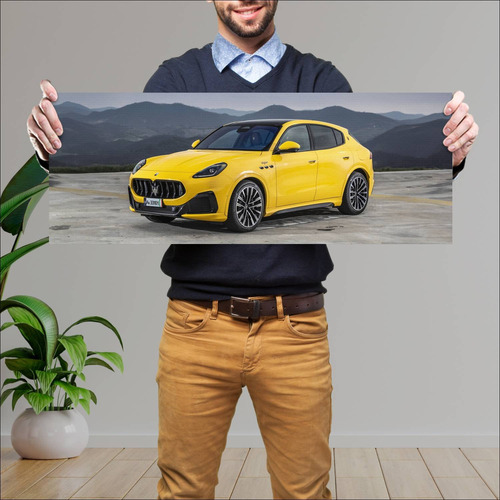 Cuadro 30x80cm Auto 2022 Maserati Grecale Trofeo 359