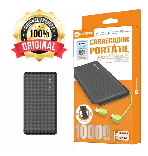 Imagem 5 de 6 de Carregador Portátil Power Bank Pineng - 1 Ano Garantia