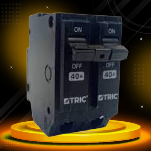 Breaker Interruptor De Circuito Doble Empotrable 40a Tric