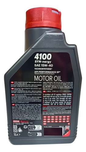 Aceite Semisintetico Motul 15w40 4100 Original Syn Nergy