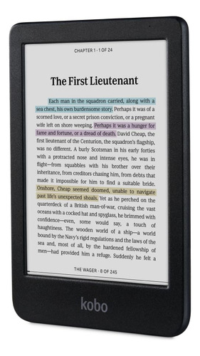Paquete De Ereader Kobo Clara Colour Con Funda Impermeable D