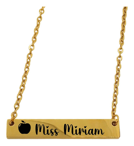 Regalo Para Maestra De Primaria Personalizado Collar