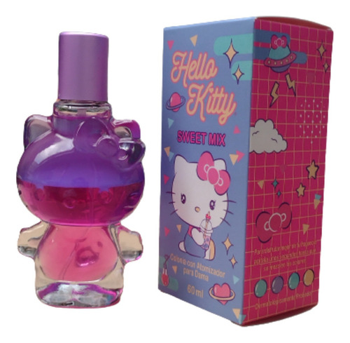 Set Perfume Hello Kitty Incluye My Melody 5 Piezas 60 Ml