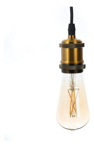 Socket Colgante Copper Aria Para Foco Base E27, 15 W Color Cobre