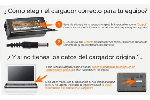 Imagen 5 de 6 de Cargador Compatible Hp 19.5v 2.31a 45w Punta Azul 4.5x3.0mm