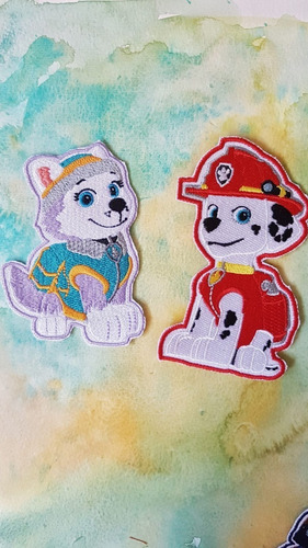 Paw Patrol Everest & Marshall - Parche Bordado -