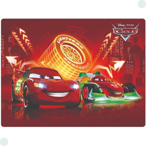4 Jogo Americano Carros Pixar - Impermeável Limpa Facil Pvc Carros Pixar Infantil 003