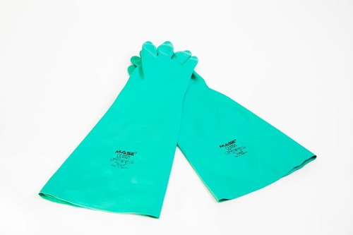 Guante Nitrilo Largo Marca Mase Antibacterial