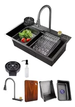 Comprar Lavaplatos Multifuncional Eoland 75x45cm Lavaplatos Negro Cocina Empotrados Lavaplatos Sobreponer Lavaplatos 75x45 Negro Lavaplatos Empotrados Lavaplatos Multifuncional Negro Moderno