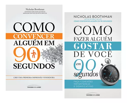 COMO CONVENCER ALGUÉM EM 90 SEGUNDOS = Em Português do Brasil LIVRO  LACRADO!