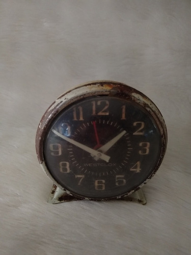 Westclox Bonito Reloj Antiguo Vintage Shabby Chic Antigüedad
