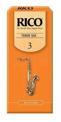 Set De 25 Cañas Para Saxofón Tenor Fuerza 3.0 Rico