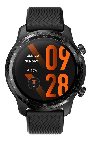 Imagen 2 de 4 de Smartwatch Mobvoi TicWatch pro 3 ultra GPS 1.4" caja de acero inoxidable y nailon reforzado con fibra de vidrio shadow black, malla shadow black de goma fluorada y bisel shadow black