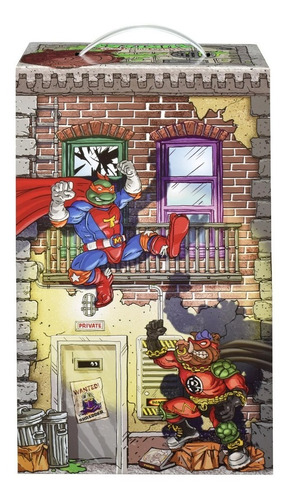 Tortugas Ninja Sewer Heroes Super Don Mike Bebop Rhinoman