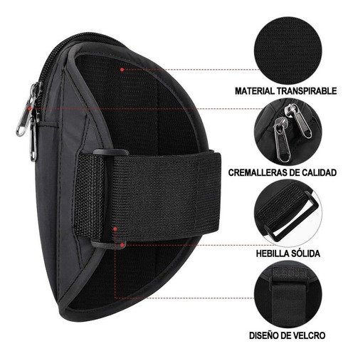 Qw1 Funda Brazalete Bolsa Brazo Deporte Celular Ejercicio Correr
