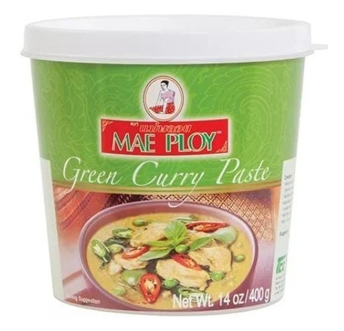 Pasta De Curry Verde Mae Ploy 400 Grs - Origen Tailandia.