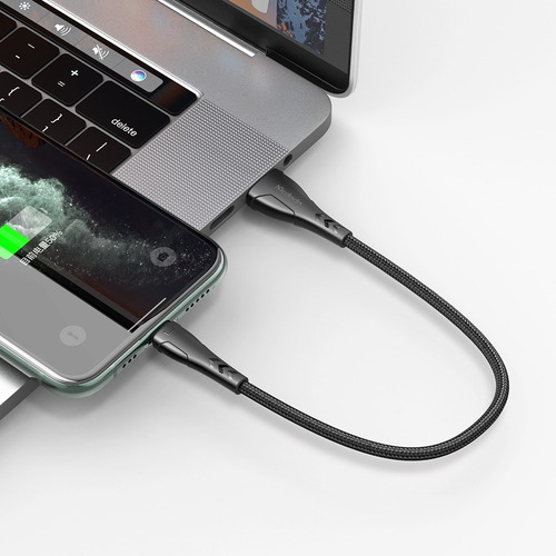 Imagen 5 de 9 de Cable Para iPhone Mcdodo Mamba Usb A Lightning Corto 20cm