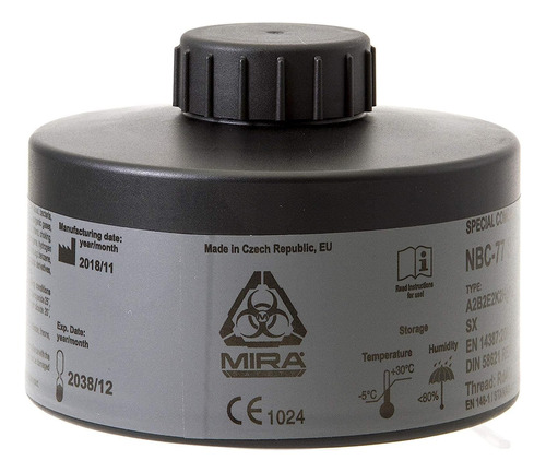 Mira Safety M Filtro De Máscara De Gas - Filtro Certificado 