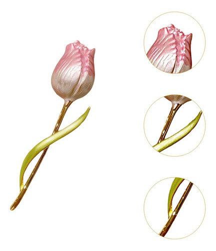 J Broche Floral De Tulipán, Joyería, Alfiler Para