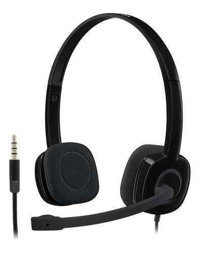 Imagen 1 de 7 de Auriculares Headset Logitech H151 Microfono 3,5mm Pc Skype 