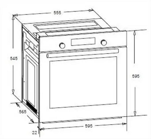 Imagen 3 de 4 de Horno Electrico Franke Spar Gn86 6545-067 60 Cm