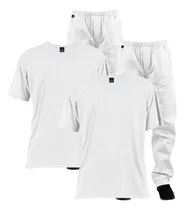 Comprar Kit 02 Uniforme Padeiro Calça Brim + Camiseta Malha Fria
