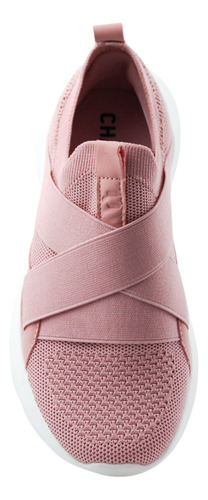 Tenis Dama Casual Confort Slip On Charly 1059263 Rosa