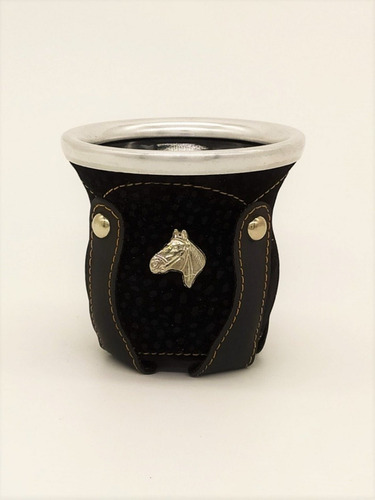 Imagen 1 de 2 de Venta Mate Argentino Vidrio Forrado Cuero-plaza Store #130