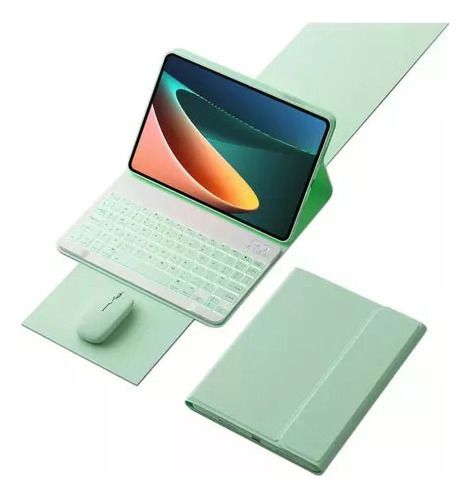 Eaeovni Funda+teclado Iluminado+ratón Para Xiaomi Pad 6