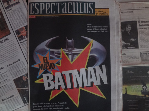 Clarin Espectaculos 1997 Batman Y Robin Actitud Maria Marta