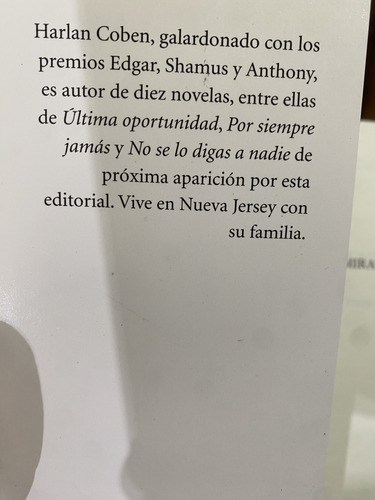 Sólo Una Mirada Harlan Coben (Usado)