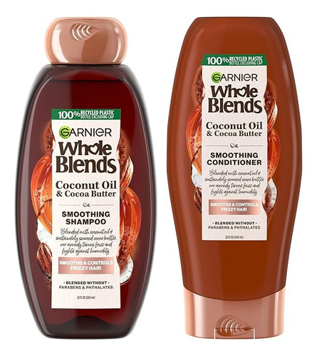 Champu Y Acondicionad Garnier Whole Blends Cabello Encrespad