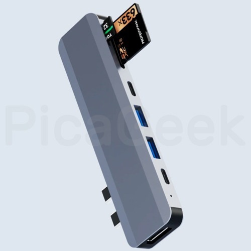 Hub Usb Tipo C 3.1 A Hdmi 4k Usb-c Usb 3.0 Sd Macbook 7 En 1