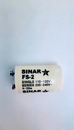 Arrancador P/ Fluorescente Fs-2 Serie 220v-240v 4-22w Sinar 