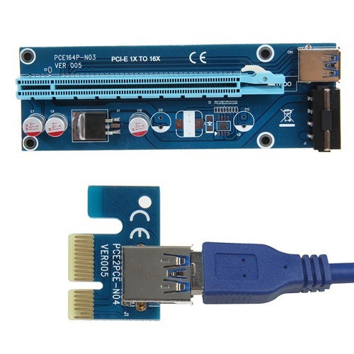 Tarjeta Vertical Pci-e 1x A 16x Usb 3.0 V005