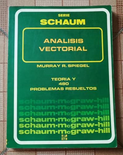 Libro Análisis Vectorial, Serie Schaum, Mcgraw-hill