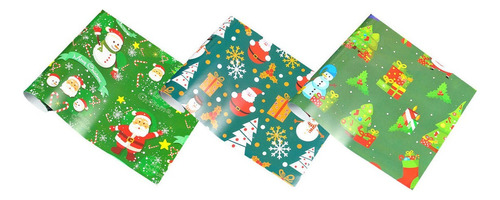 Papel De Regalo For Verde Y Papá Noel