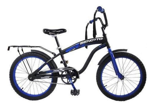 Bicicleta infantil Benotto City Easy Ride R20 freno contrapedal color negro/azul