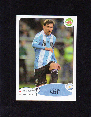 Road To Brasil 2014. Figurita N° 72. Lionel Messi. Mira!!!