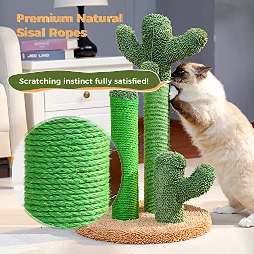 Pawz Road Cat Scratching Post Cactus Cat Scratcher Con 3 Ras