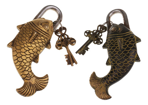 Imagen 6 de 9 de Bloqueo De Pescado Bronce 17cm